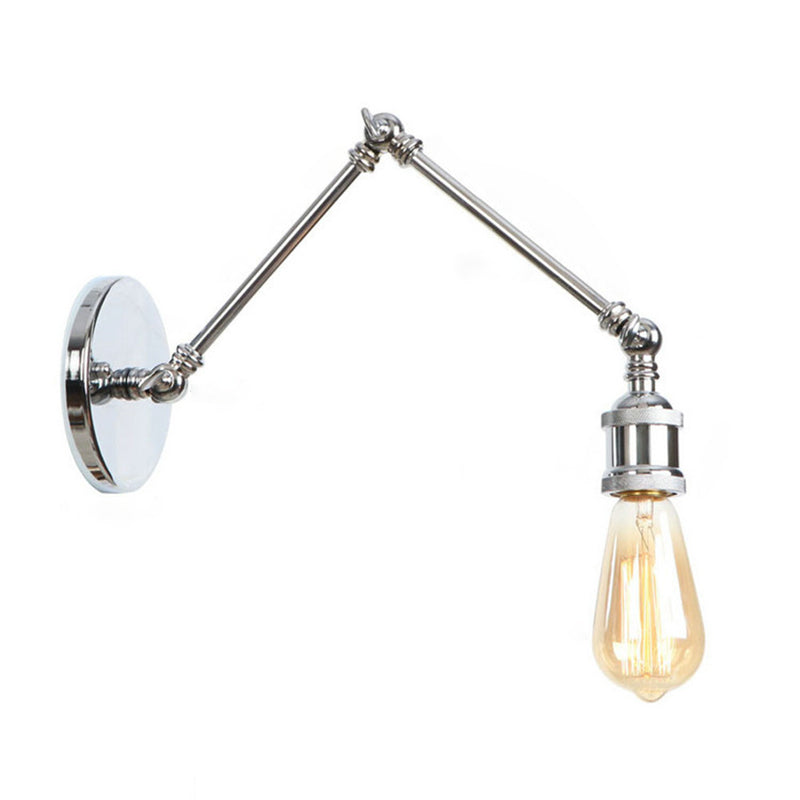 Swing Arm Wall Lamp Industrial Wall Sconce Metal 1 Light Sconce Light Fixtures