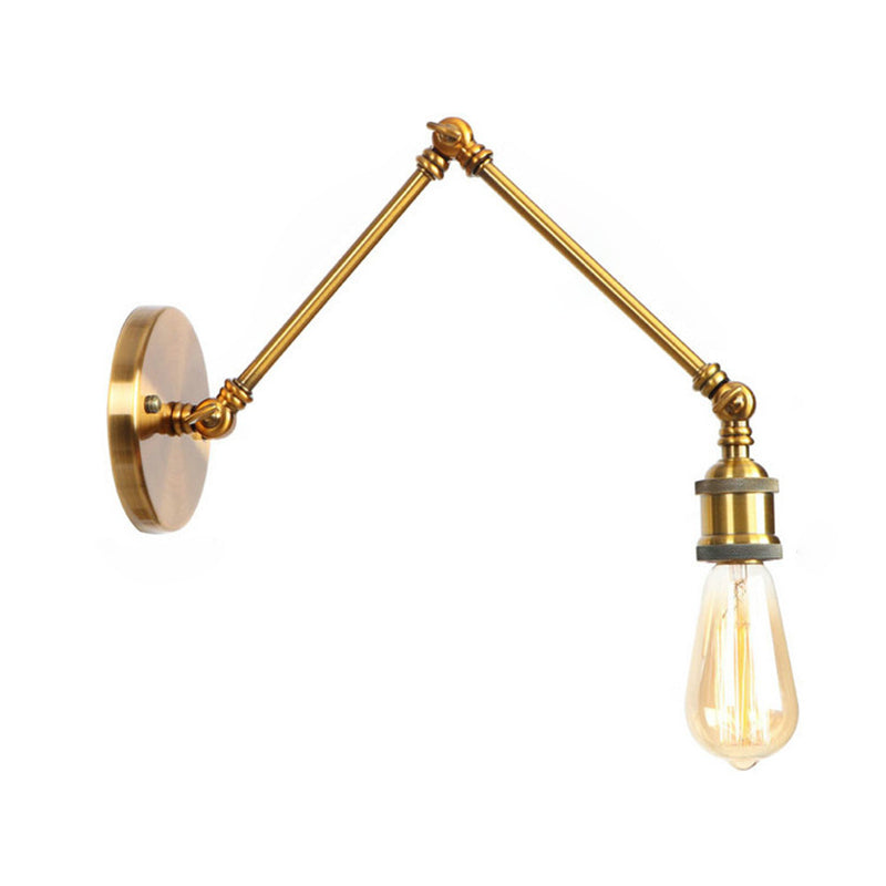 Swing Arm Wall Lamp Industrial Wall Sconce Metal 1 Light Sconce Light Fixtures