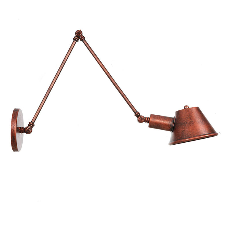 Adjustable Arms Wall Sconce Lighting Industrial Style Metal 1 Head Wall Mounted Light Fixture