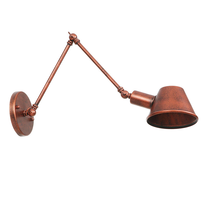 Adjustable Arms Wall Sconce Lighting Industrial Style Metal 1 Head Wall Mounted Light Fixture