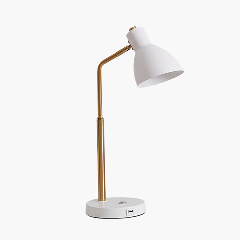 1 tavolo da cono leggero luce secolo di secolo moderno lampada da tavolo da tavolo in metallo