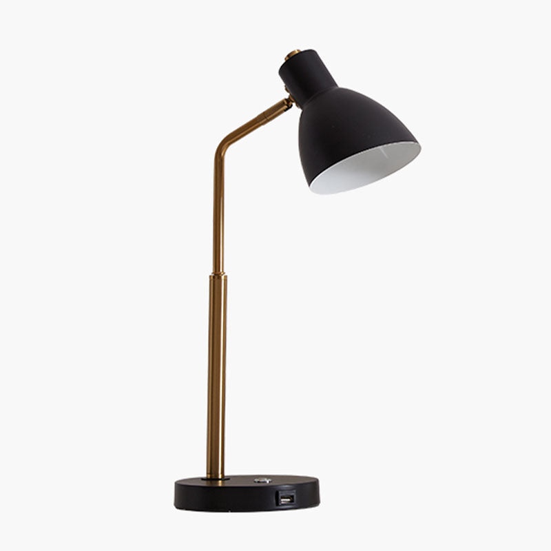 1 tavolo da cono leggero luce secolo di secolo moderno lampada da tavolo da tavolo in metallo
