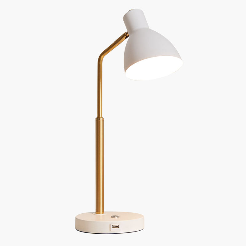1 tavolo da cono leggero luce secolo di secolo moderno lampada da tavolo da tavolo in metallo