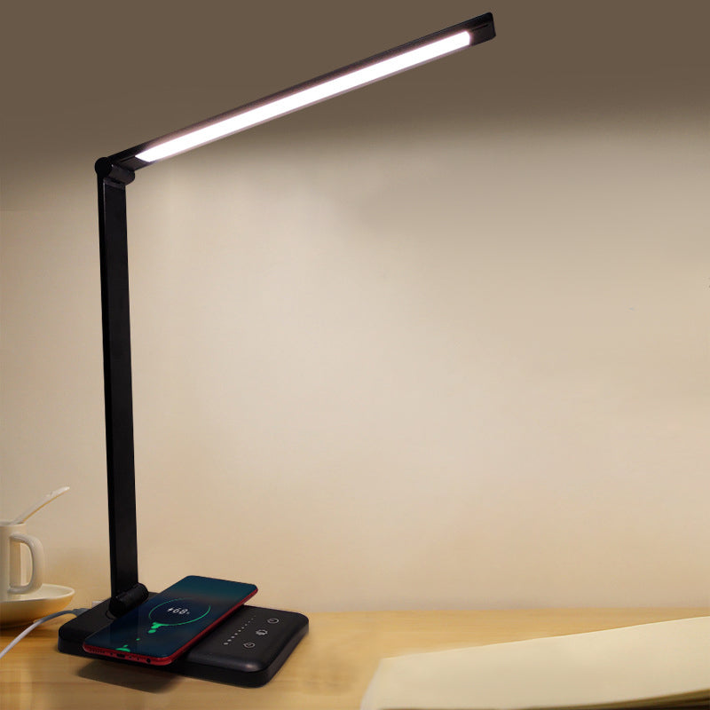 Lampada da tavolo a LED USB con controllo touch, luce pieghevole per la camera da letto