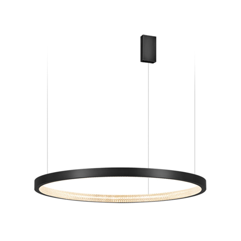 Lampadario moderno del cerchio di illuminazione a pendente a pendente lampadario in metallo lampadario