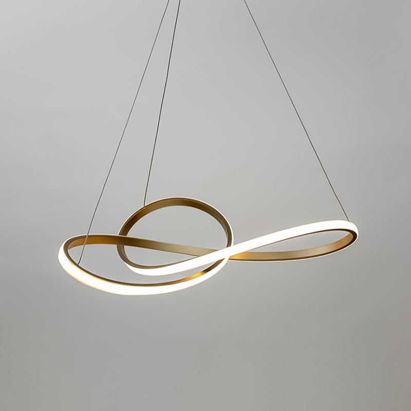 Lampadari moderni per l'apparecchiatura di illuminazione sospesa a spirale foyer con ombra acrilica