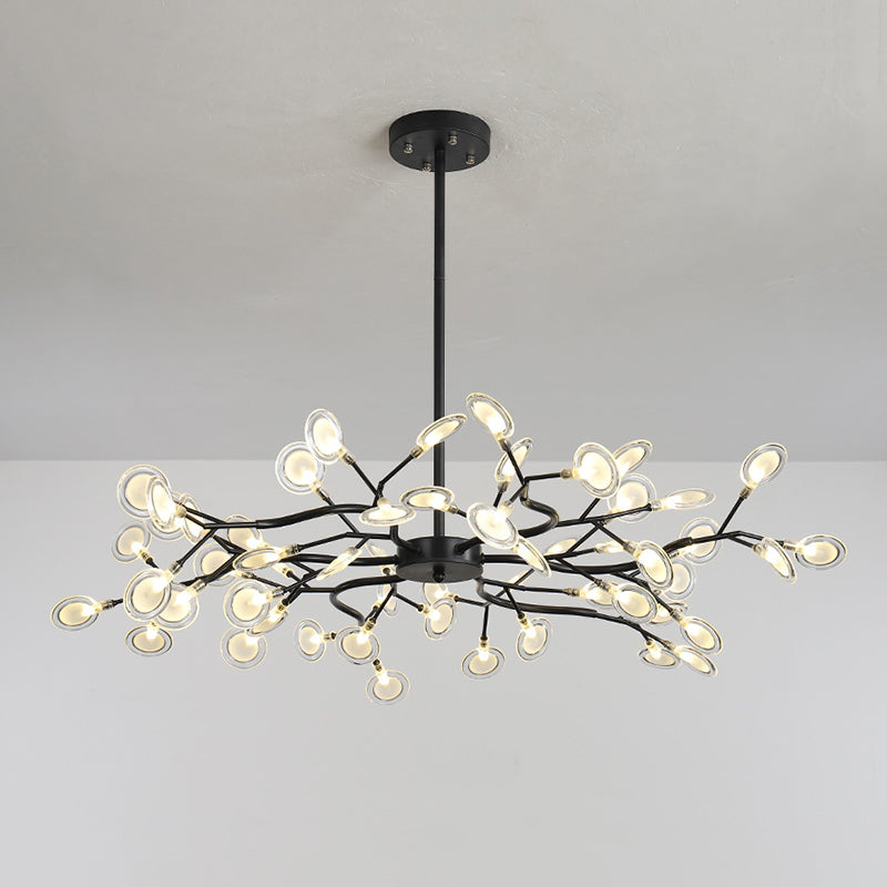 Lampadari contemporanei rotondi lampadario illuminazione metallo lampadario