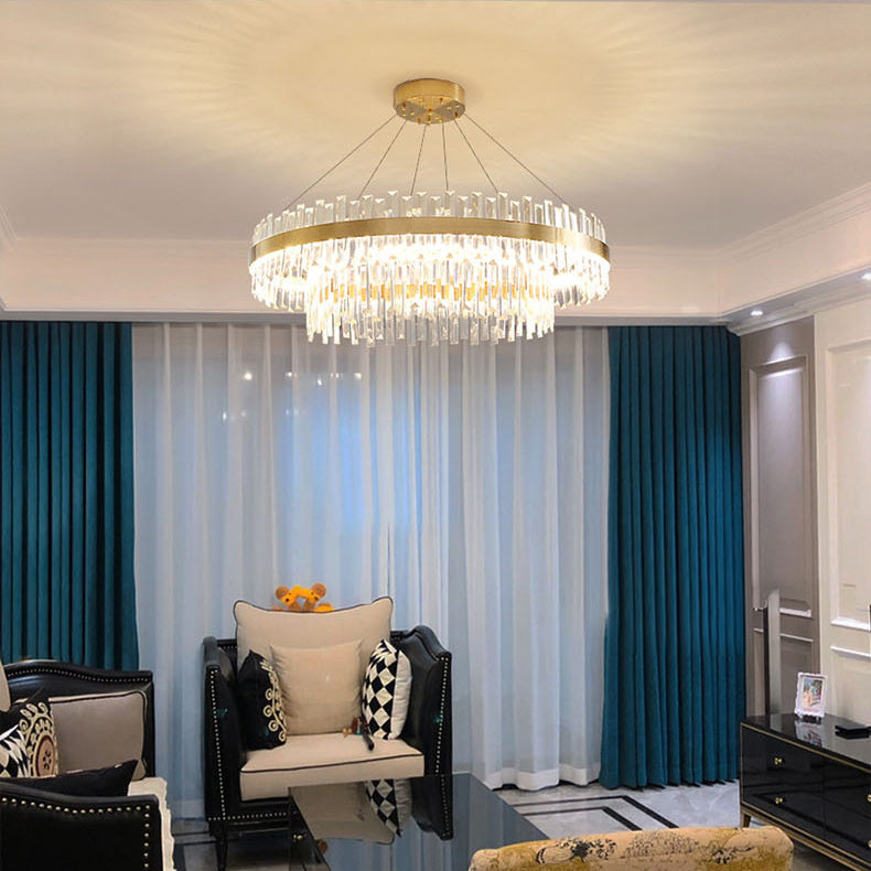 Leichte luxuriöse nordische Minimalismus Moderne LED -Island Kronleuchter Licht für Esszimmer Wohnzimmer