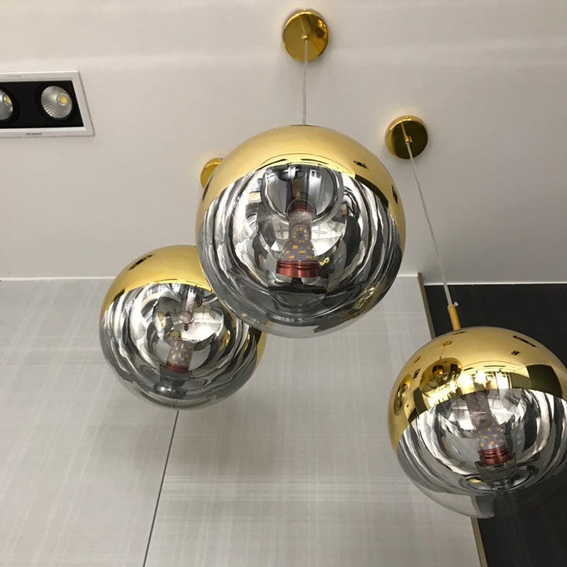 Moderne globale hängende Leuchten Glas 1 Licht Deckenhänger Licht