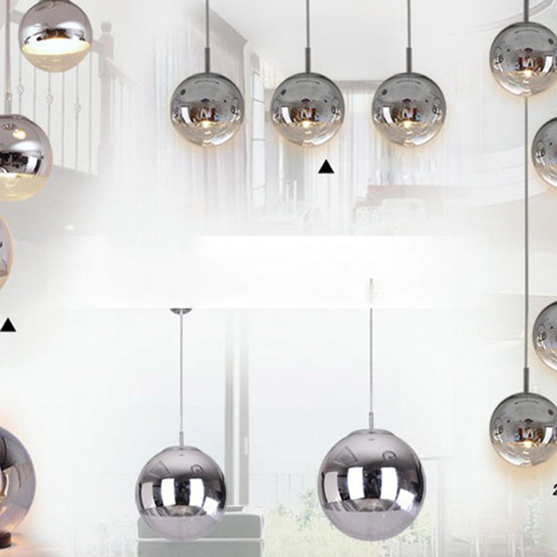 Moderne globale hängende Leuchten Glas 1 Licht Deckenhänger Licht