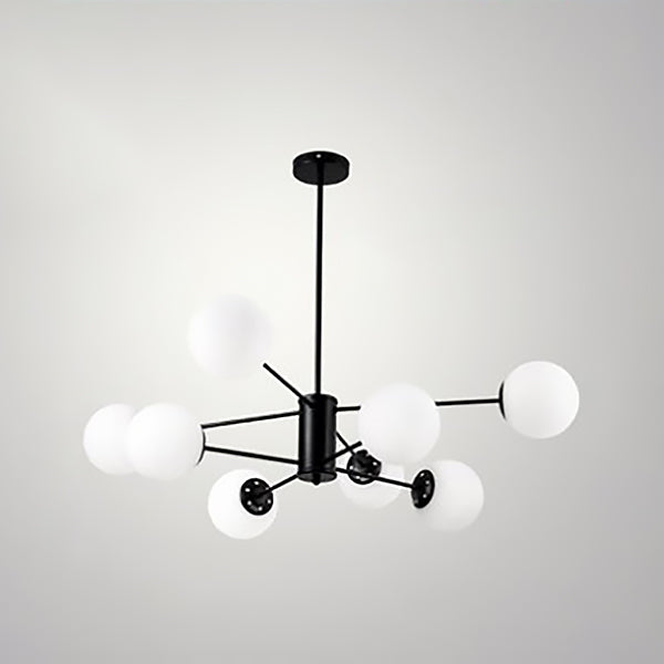 Globe Chandelier Light Fixture Modern Glass Pendant Lighting for Restaurant