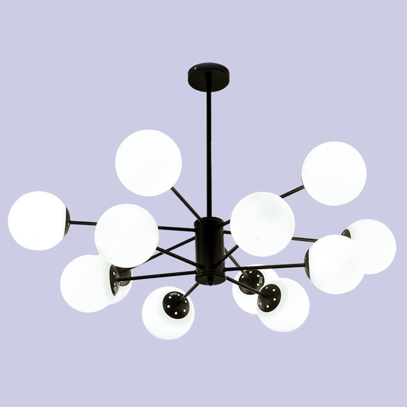Globe Chandelier Light Fixture Modern Glass Pendant Lighting for Restaurant