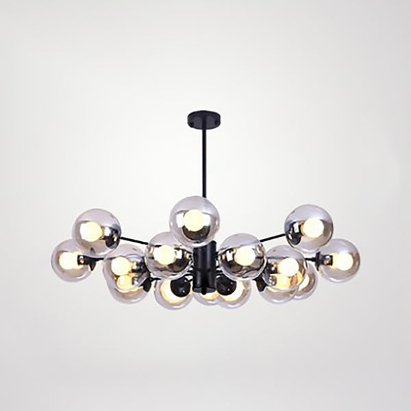 Globe Chandelier Light Fixture Modern Glass Pendant Lighting for Restaurant