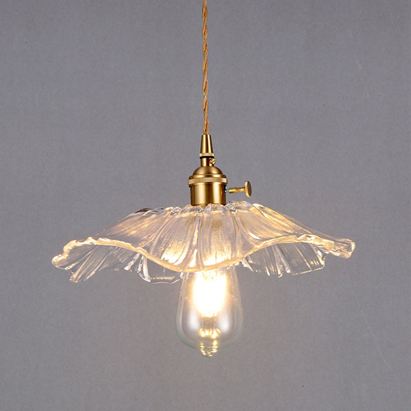 Glas ausgestattet hängende leichte minimalistische Stil klare Suspension Anhänger Licht für Schlafzimmer