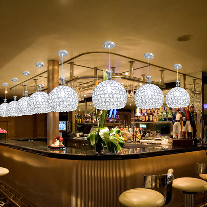 Gold Kugel Hanging Light Kit Minimalist Style Crystal Hängnisbeleuchtung