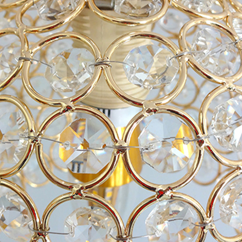Gold Kugel Hanging Light Kit Minimalist Style Crystal Hängnisbeleuchtung