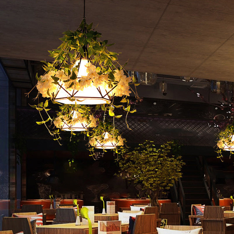 Luci a sospensione per piante verdi industriali creativa lampada sospesa a luce singola
