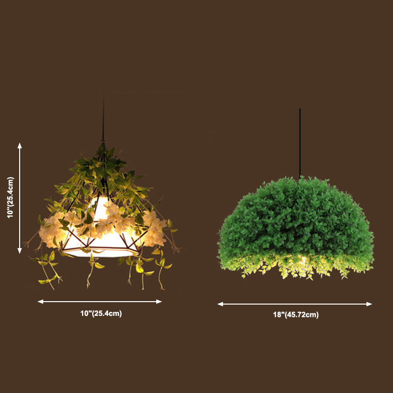Luci a sospensione per piante verdi industriali creativa lampada sospesa a luce singola