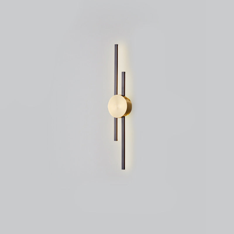 Moderne geometrische Wandleuchte mit mehrköpfiger Wohnzimmerwandhalterung mit Metallschatten