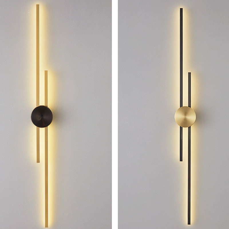 Moderne geometrische Wandleuchte mit mehrköpfiger Wohnzimmerwandhalterung mit Metallschatten