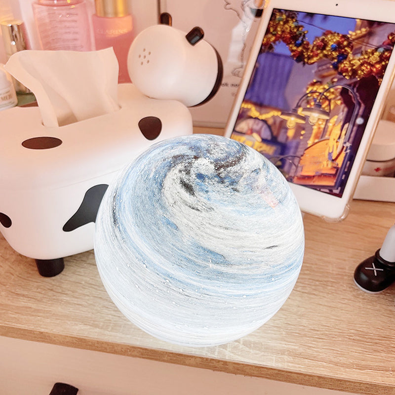 Single Head Modern Glass Sphere Table Lamp Bedroom Living Room Nightstand Lamps