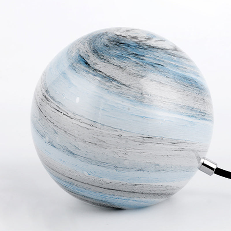 Single Head Modern Glass Sphere Table Lamp Bedroom Living Room Nightstand Lamps