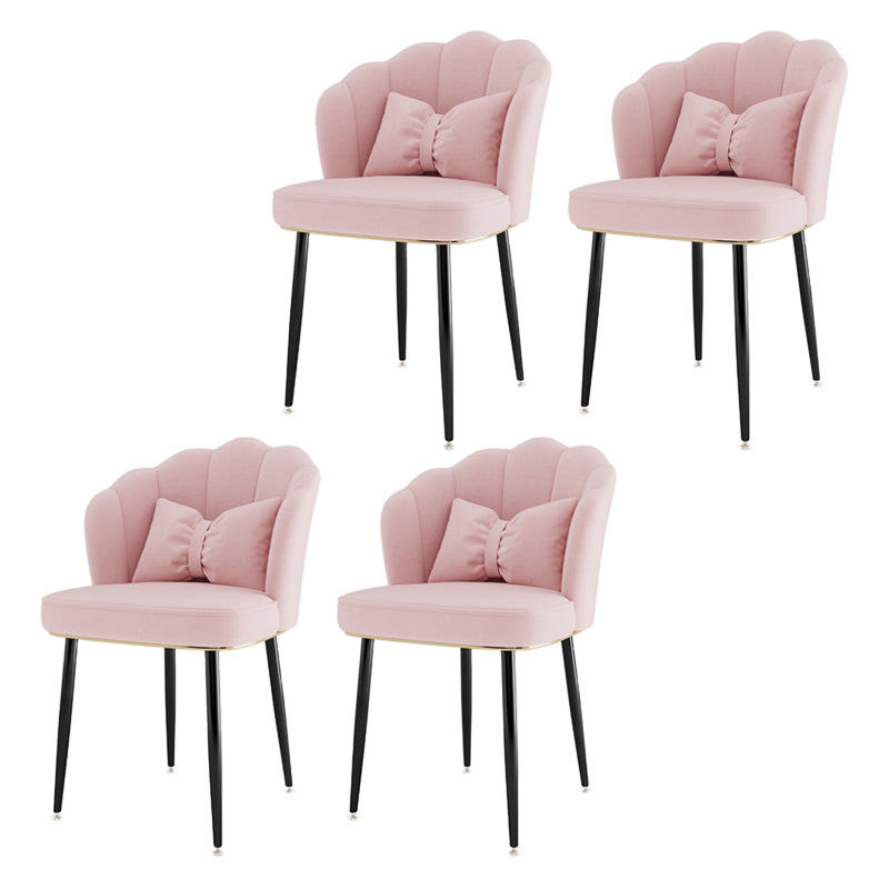 Fauteuil rembourré pour chambre à coucher scandinave, finition mate, chaise de salle à manger à dossier solide