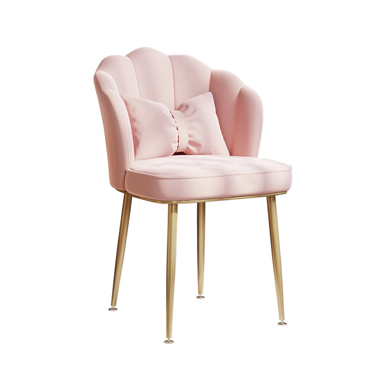 Fauteuil rembourré pour chambre à coucher scandinave, finition mate, chaise de salle à manger à dossier solide