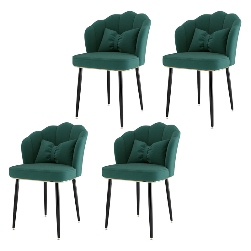 Fauteuil rembourré pour chambre à coucher scandinave, finition mate, chaise de salle à manger à dossier solide