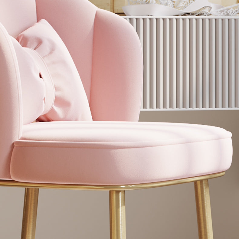 Fauteuil rembourré pour chambre à coucher scandinave, finition mate, chaise de salle à manger à dossier solide