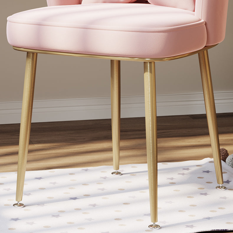 Fauteuil rembourré pour chambre à coucher scandinave, finition mate, chaise de salle à manger à dossier solide