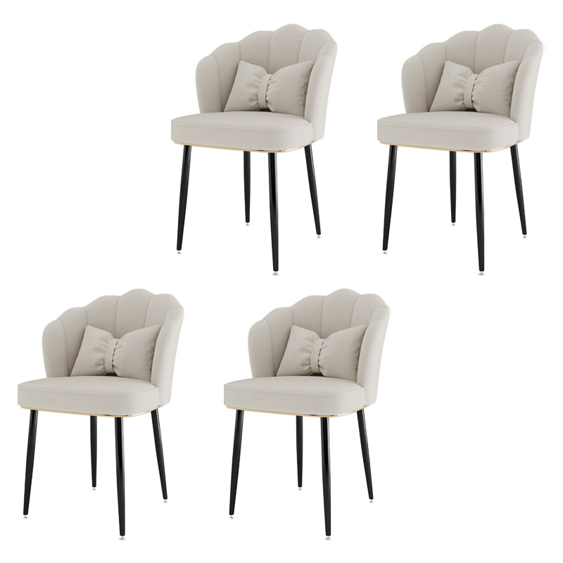 Fauteuil rembourré pour chambre à coucher scandinave, finition mate, chaise de salle à manger à dossier solide