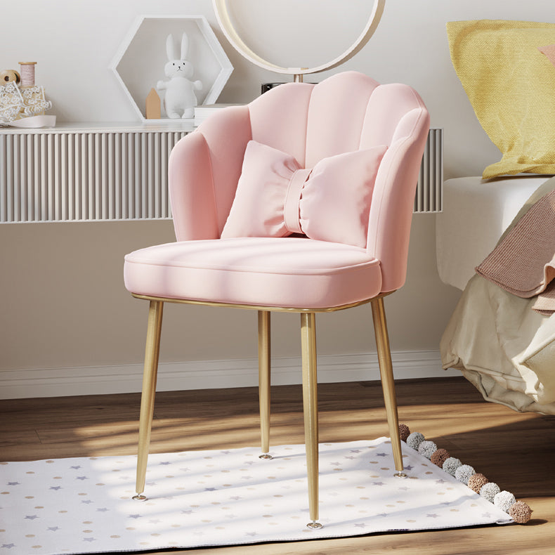 Fauteuil rembourré pour chambre à coucher scandinave, finition mate, chaise de salle à manger à dossier solide