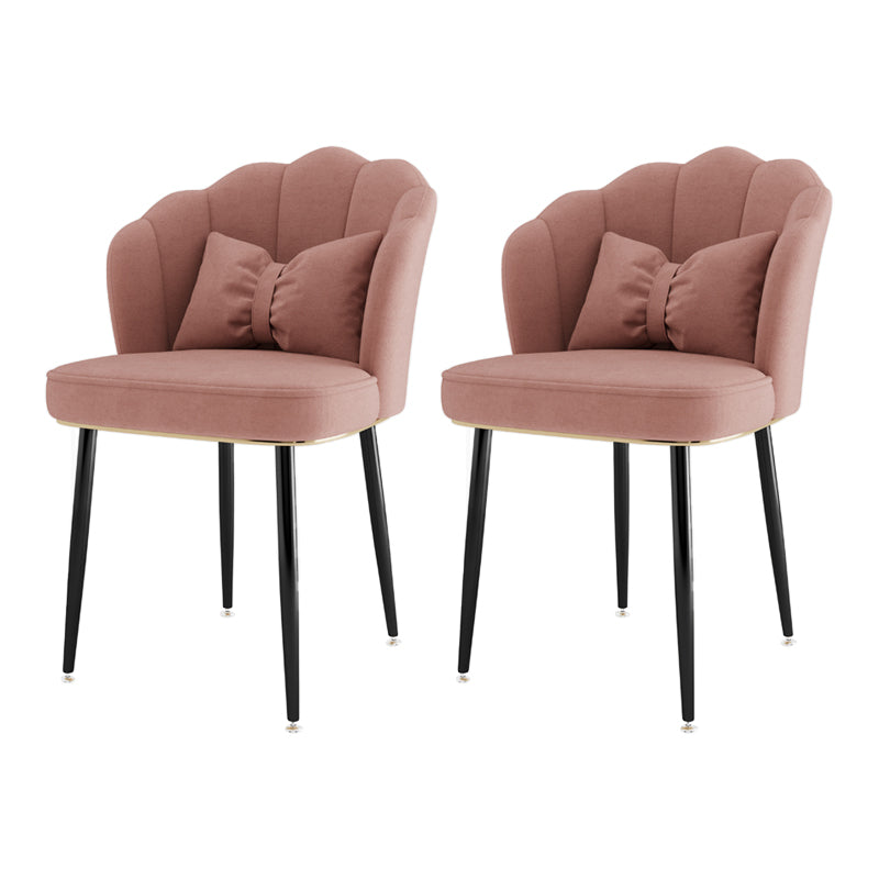 Fauteuil rembourré pour chambre à coucher scandinave, finition mate, chaise de salle à manger à dossier solide
