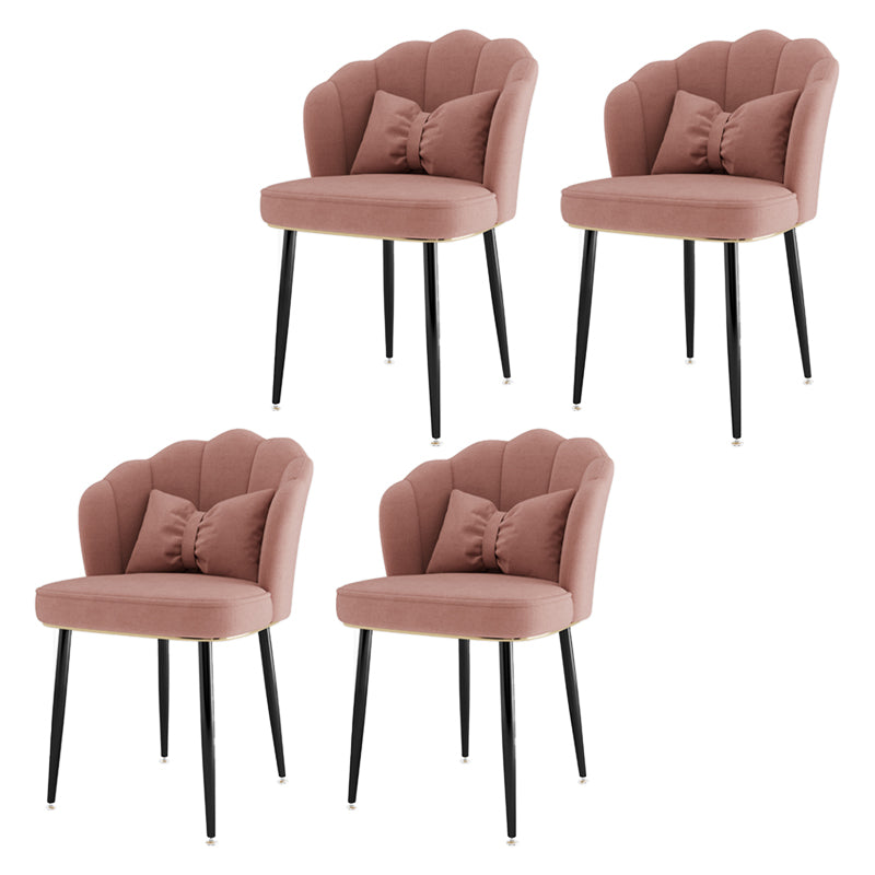 Fauteuil rembourré pour chambre à coucher scandinave, finition mate, chaise de salle à manger à dossier solide