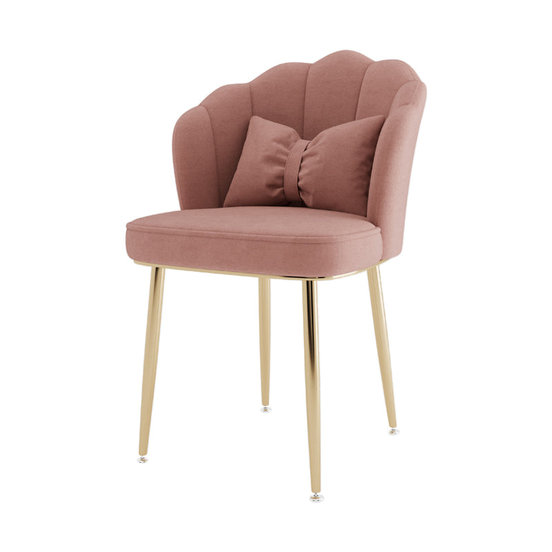 Fauteuil rembourré pour chambre à coucher scandinave, finition mate, chaise de salle à manger à dossier solide