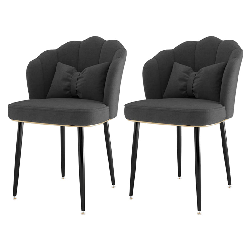Fauteuil rembourré pour chambre à coucher scandinave, finition mate, chaise de salle à manger à dossier solide