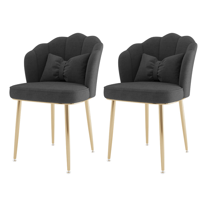 Fauteuil rembourré pour chambre à coucher scandinave, finition mate, chaise de salle à manger à dossier solide