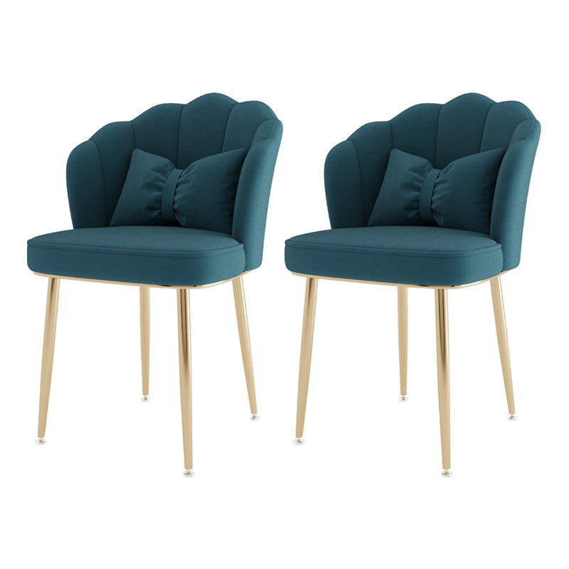 Fauteuil rembourré pour chambre à coucher scandinave, finition mate, chaise de salle à manger à dossier solide
