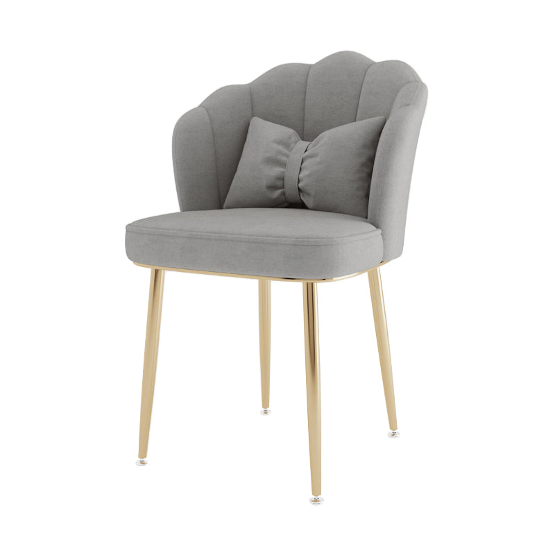 Fauteuil rembourré pour chambre à coucher scandinave, finition mate, chaise de salle à manger à dossier solide