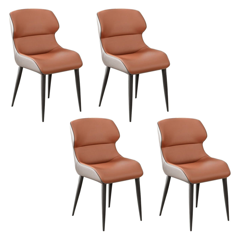 Ensemble de chaises avec accoudoirs à oreilles de cuisine et de salle à manger de style moderne (Ensemble de 4)