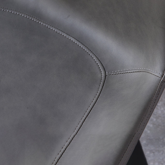 Chaise latérale en cuir de restaurant contemporain finition mate Parsons dinant des chaises