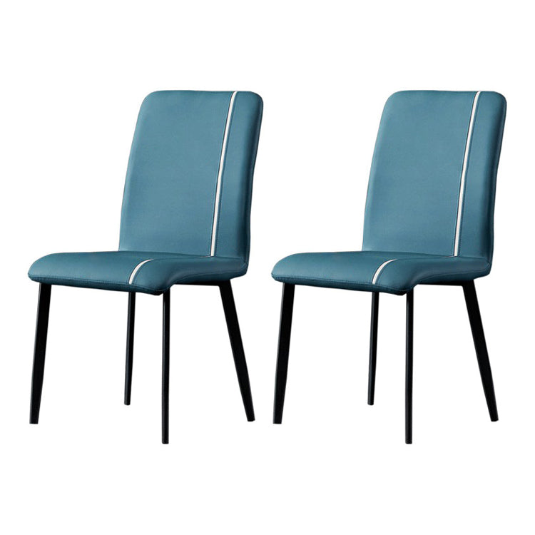 Parsons de finition mate de chaise latérale en cuir d'unité centrale d'hôtel contemporain dinant des chaises