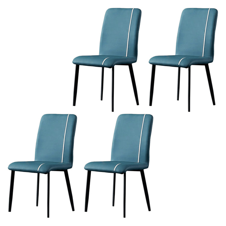 Parsons de finition mate de chaise latérale en cuir d'unité centrale d'hôtel contemporain dinant des chaises