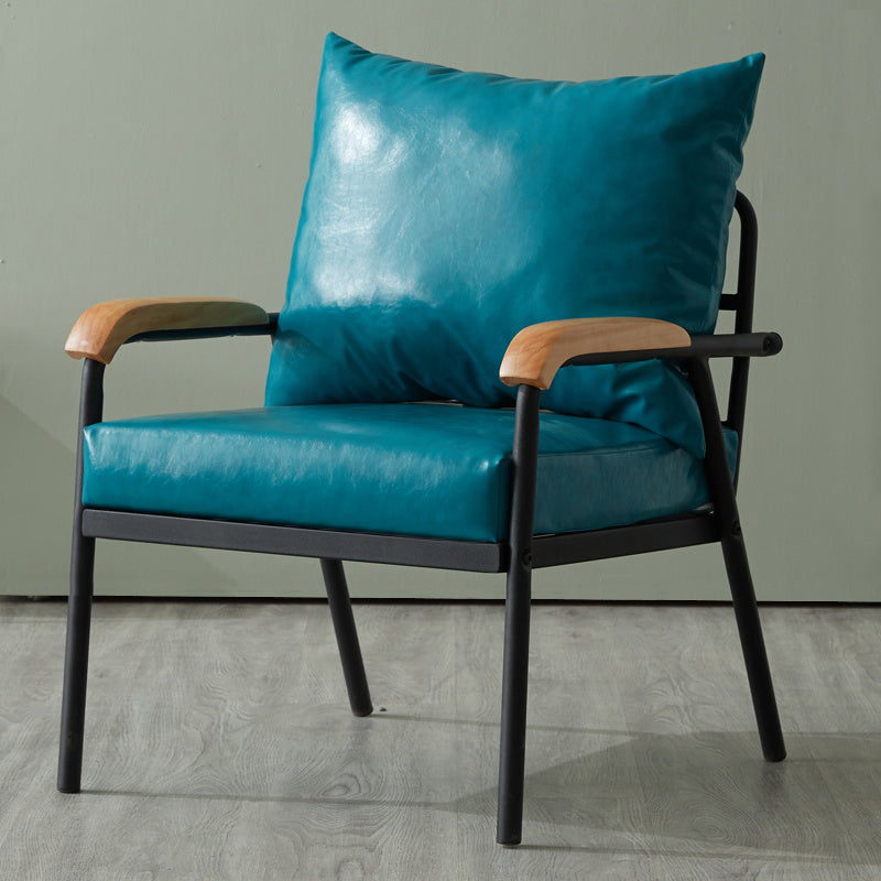 Chaise d'intérieur et d'extérieur moderne, chaise d'appoint rembourrée à dossier croisé en métal