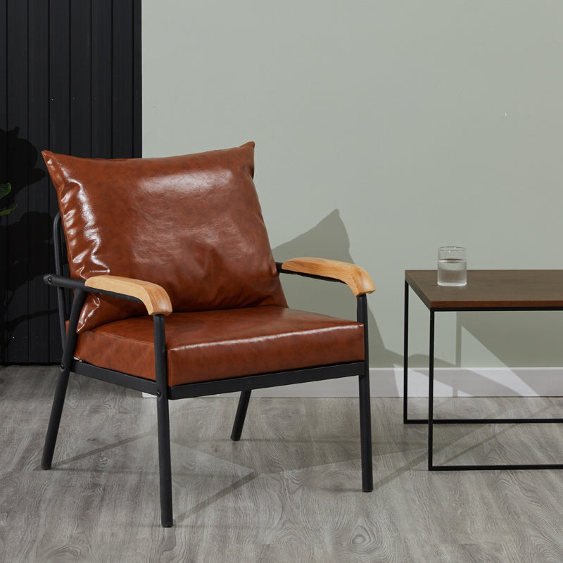 Chaise d'intérieur et d'extérieur moderne, chaise d'appoint rembourrée à dossier croisé en métal