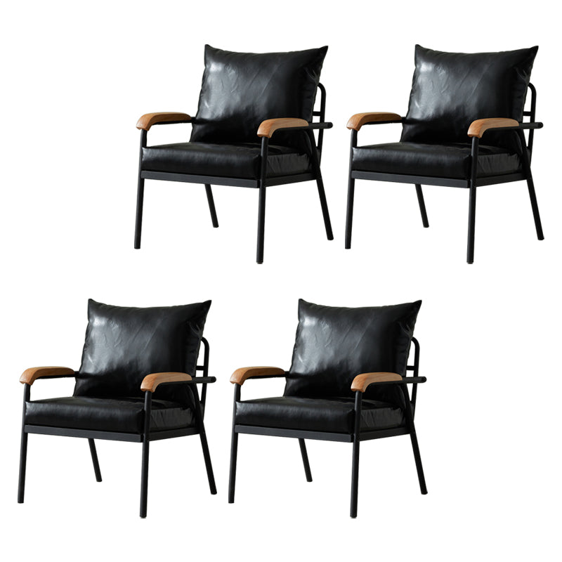Chaise d'intérieur et d'extérieur moderne, chaise d'appoint rembourrée à dossier croisé en métal