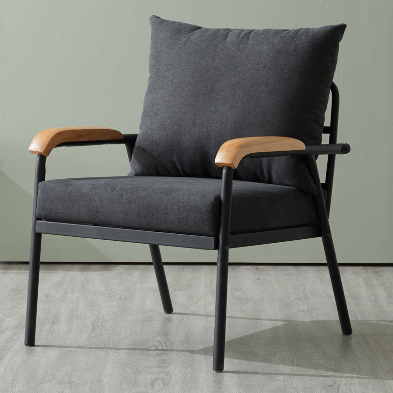 Chaise d'intérieur et d'extérieur moderne, chaise d'appoint rembourrée à dossier croisé en métal