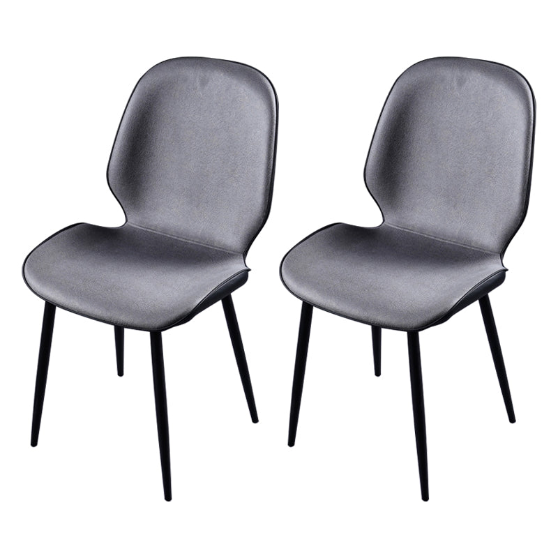 Chaise d'appoint scandinave pour salle de conférence, finition rembourrée mate, chaises de salle à manger Parsons