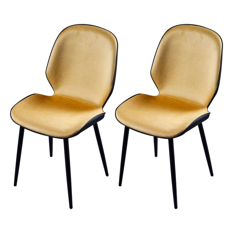 Chaise d'appoint scandinave pour salle de conférence, finition rembourrée mate, chaises de salle à manger Parsons